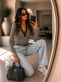 Maglia a Righe con Bottoncini - R.a. Boutique