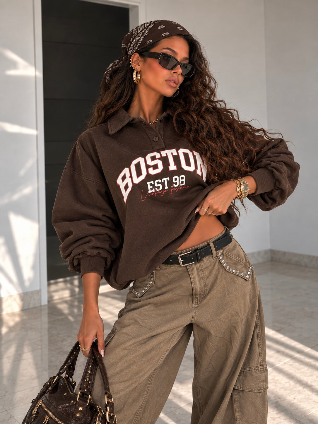 Felpa Boston Vintage Polo - R.a. Boutique