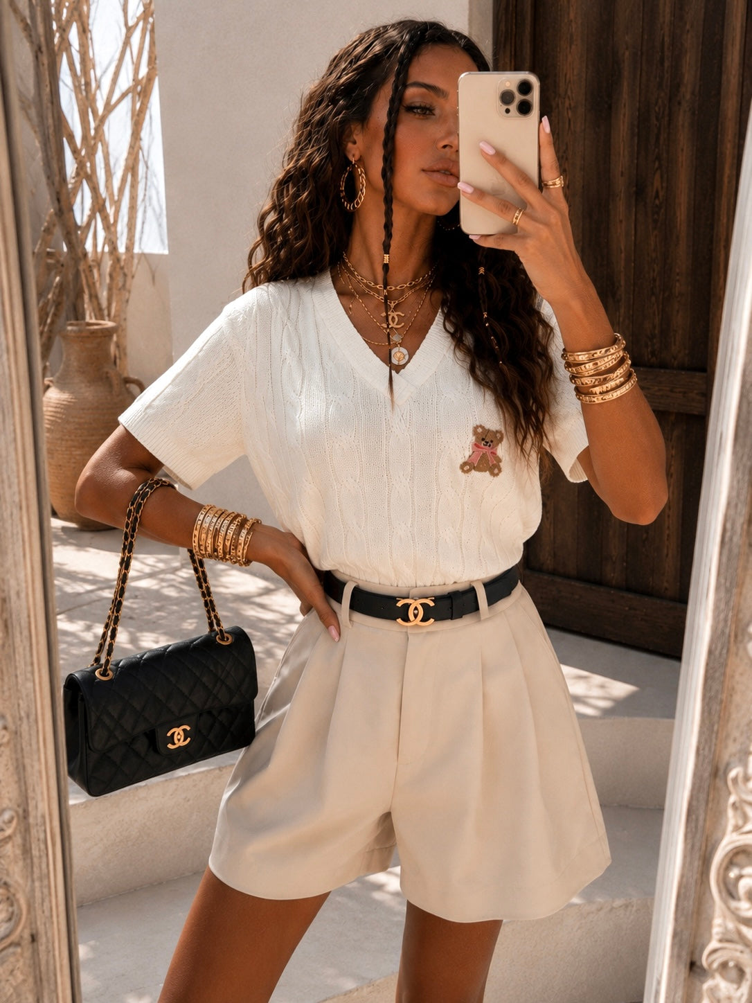 Maglia Teddy a trecce - R.a. Boutique
