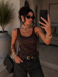 Canotta animalier mesh leopardata - R.a. Boutique