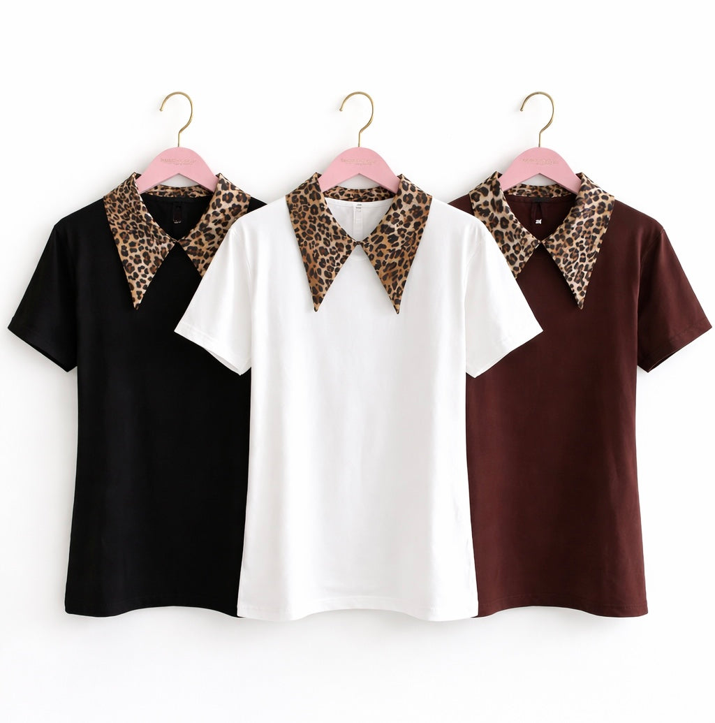 T-shirt fiocco animalier