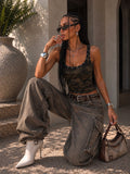Canotta camouflage con borchie - R.a. Boutique