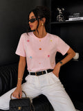 T-shirt con margherite - R.a. Boutique