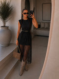 Abito lace elegance con cintura - R.a. Boutique