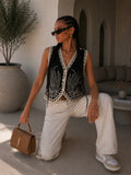 Gilet Ricamato con Paillettes - R.a. Boutique