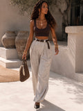 Pantalone stone con cintura - R.a. Boutique