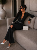 Tuta aderente con zip nero - R.a. Boutique