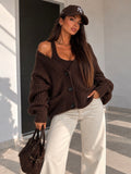 Cardigan in maglia con polsino - R.a. Boutique
