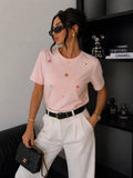 T-shirt con margherite - R.a. Boutique