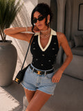 Body con fiocchetti e colletto - R.a. Boutique