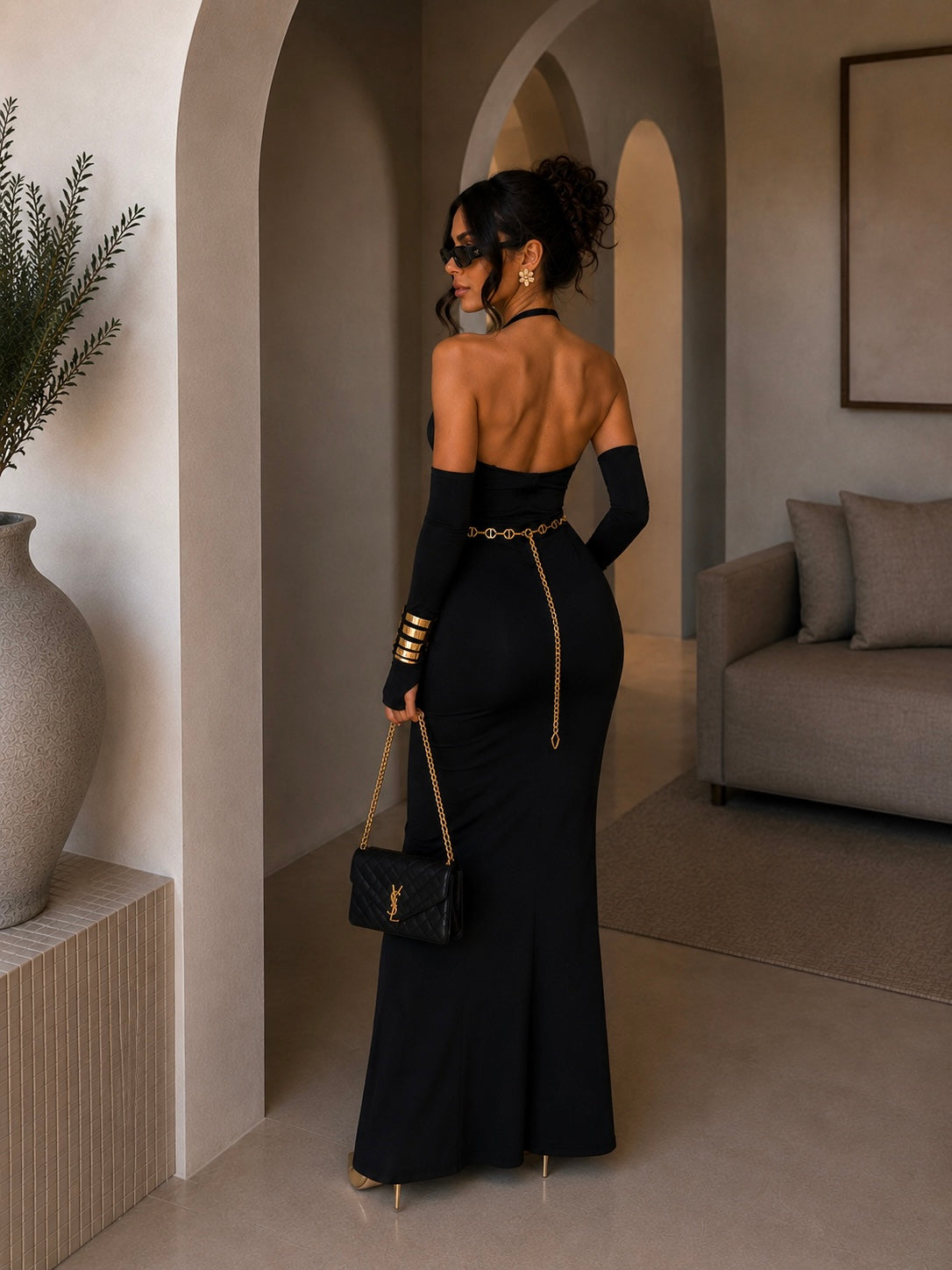 Completo body e gonna nero - R.a. Boutique