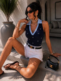Body con fiocchetti e colletto - R.a. Boutique