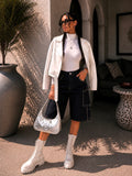 Bermuda Denim borchie Street - R.a. Boutique