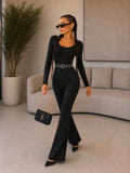 Tuta push up nero lurex - R.a. Boutique