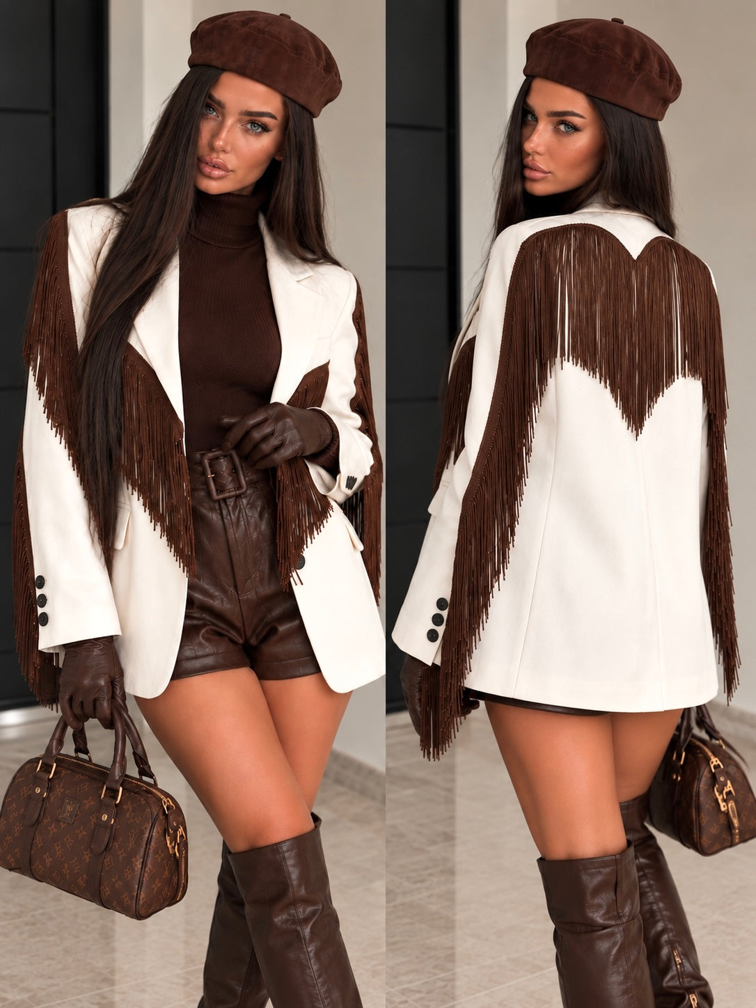 Blazer Fringe Couture con Frange - R.a. Boutique