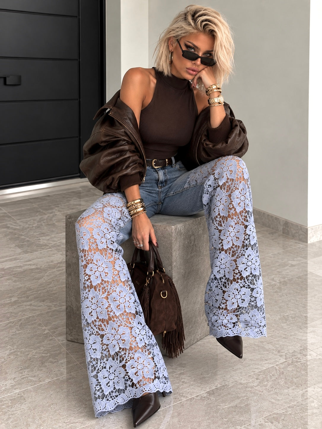 Jeans Bloom Lace - R.a. Boutique