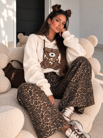 Felpa Teddy Love con Cappuccio