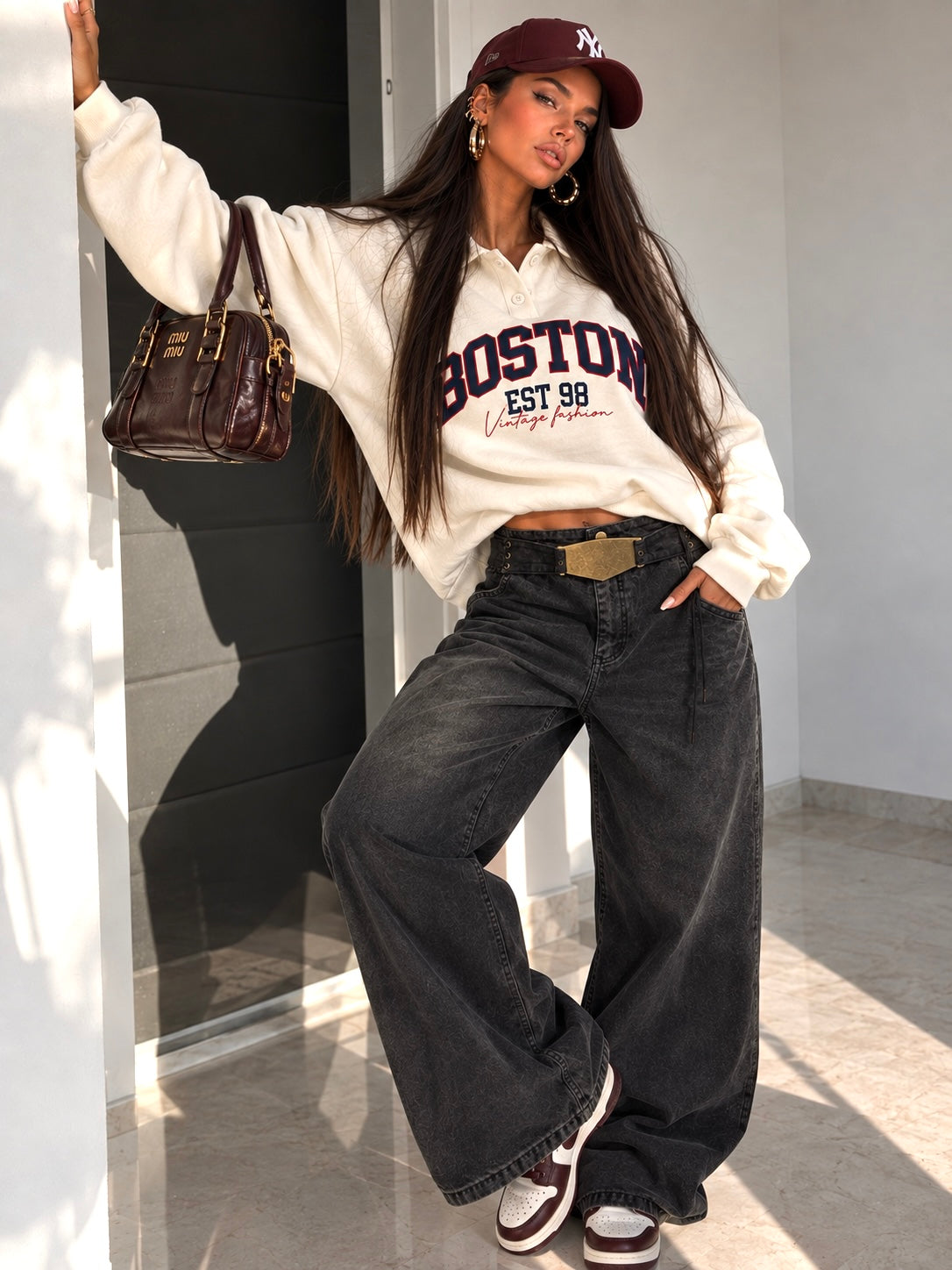 Felpa Boston Vintage Polo - R.a. Boutique