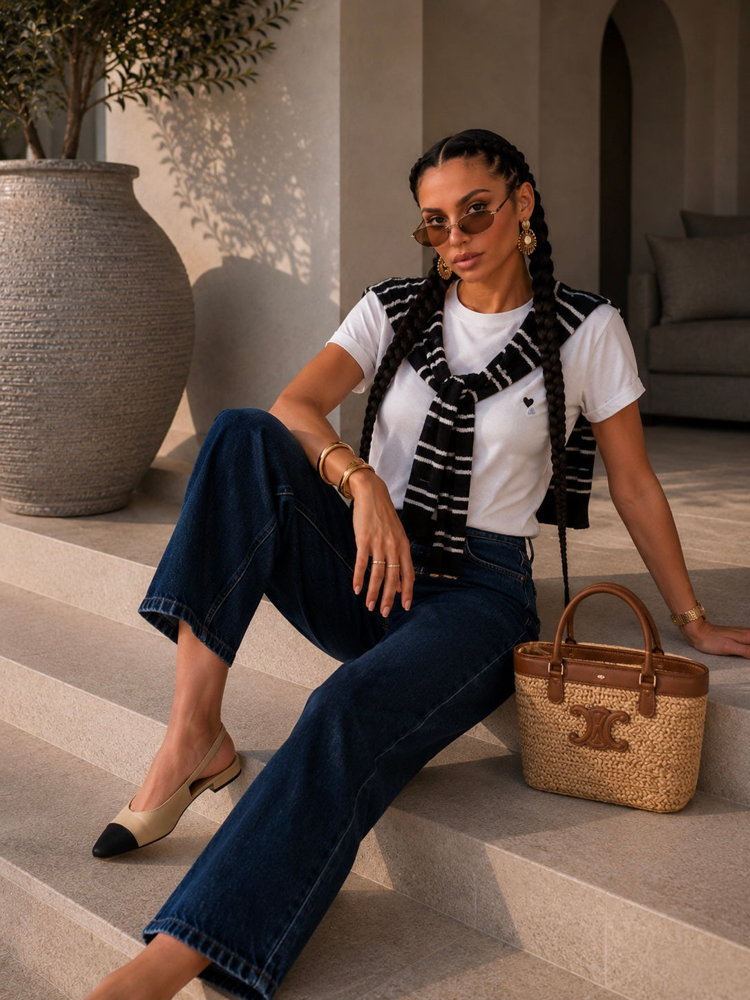 T-shirt con dettaglio cuore e coprispalle - R.a. Boutique