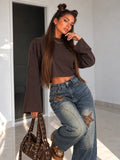 Maglia Crop Power Shoulder - R.a. Boutique