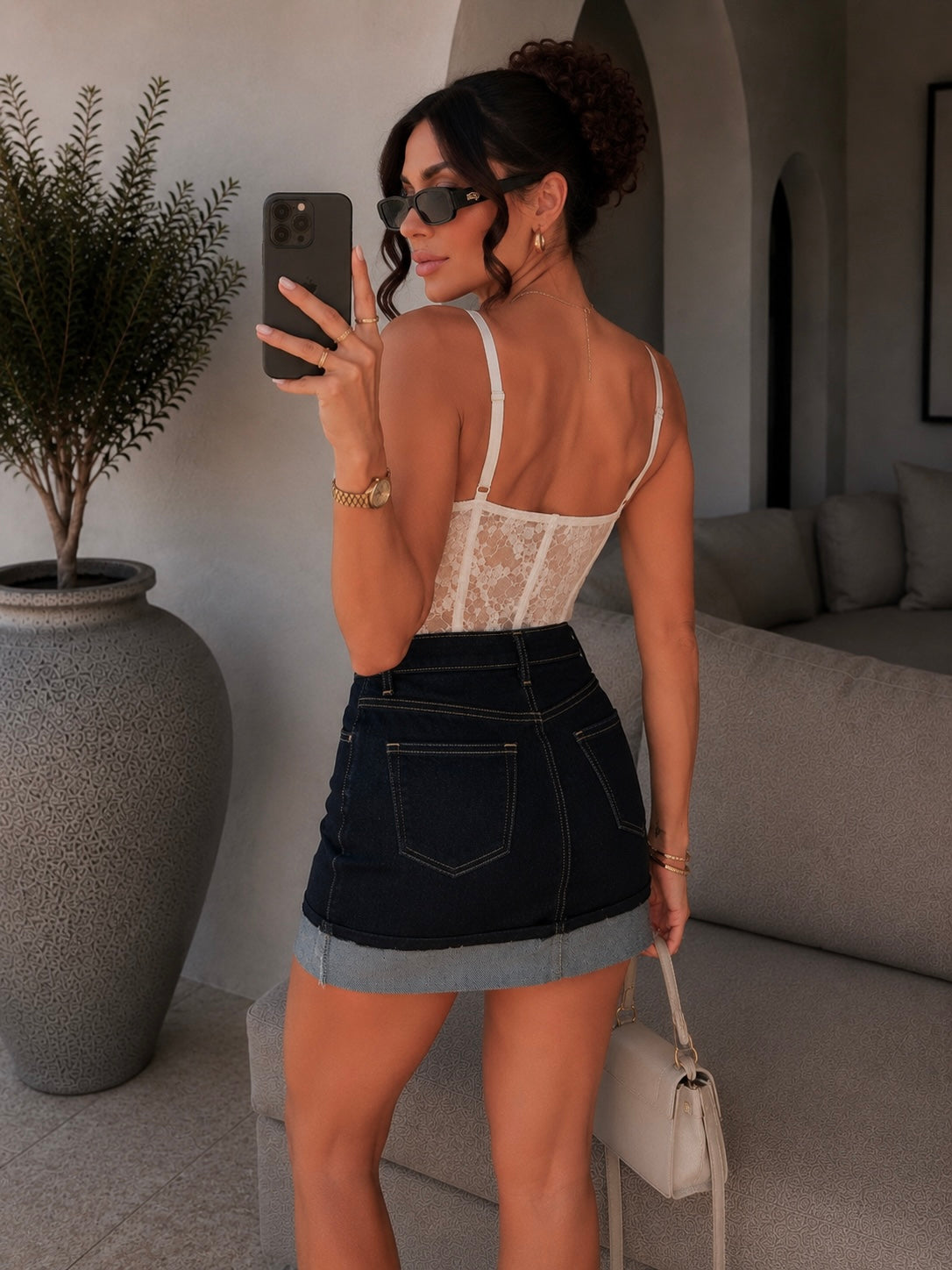 Gonna Denim Dark - R.a. Boutique