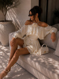 Abito Romantic Rouches Flower - R.a. Boutique