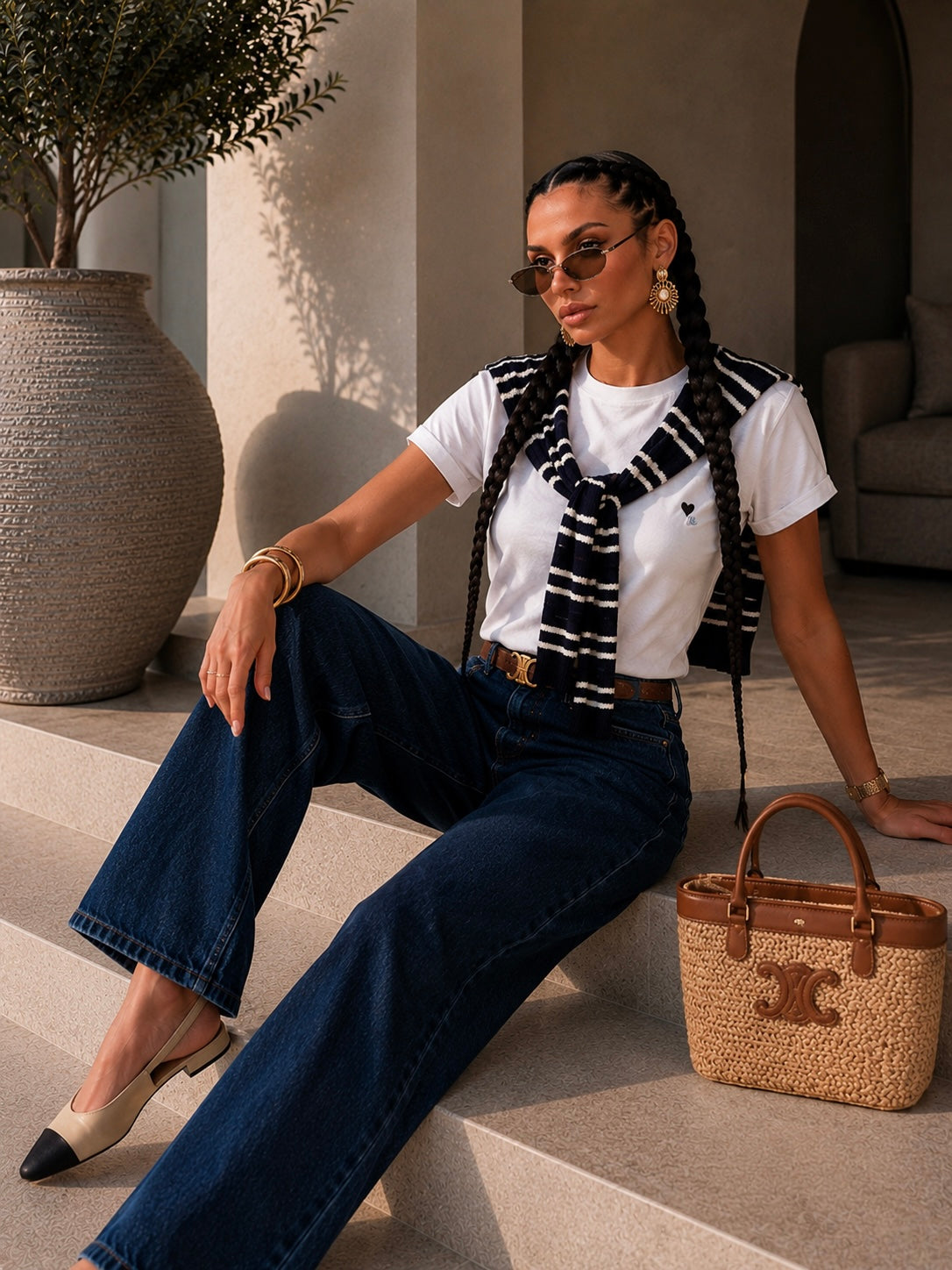 T-shirt con dettaglio cuore e coprispalle - R.a. Boutique