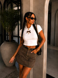 T-shirt fiocco animalier - R.a. Boutique