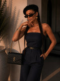 Tuta con cintura in vita senza coppe - R.a. Boutique