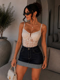 Body in pizzo con spalline - R.a. Boutique