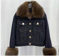 Giacca Denim Luxury Fur - R.a. Boutique
