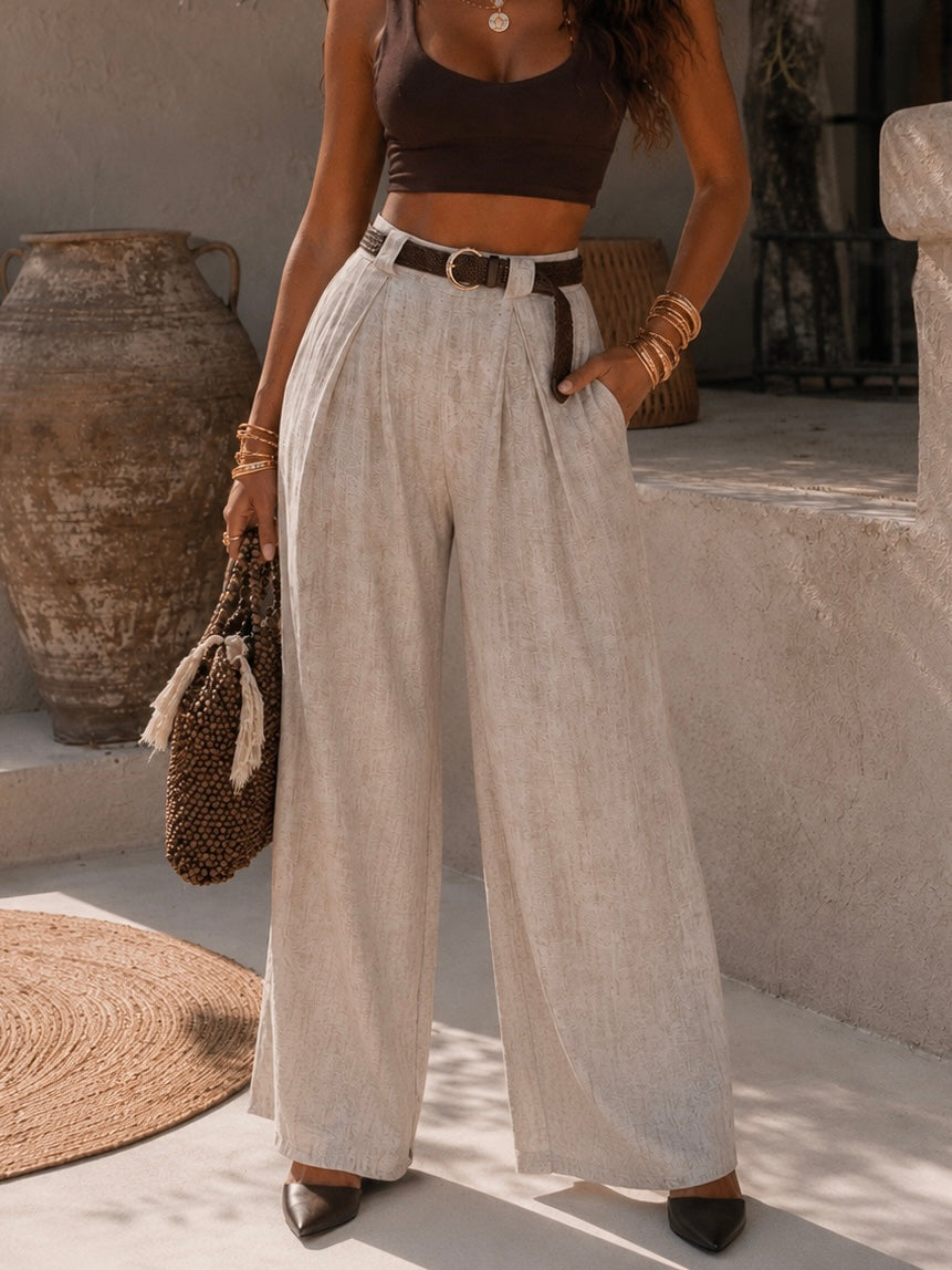 Pantalone stone con cintura - R.a. Boutique