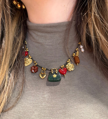 Collana con borsette