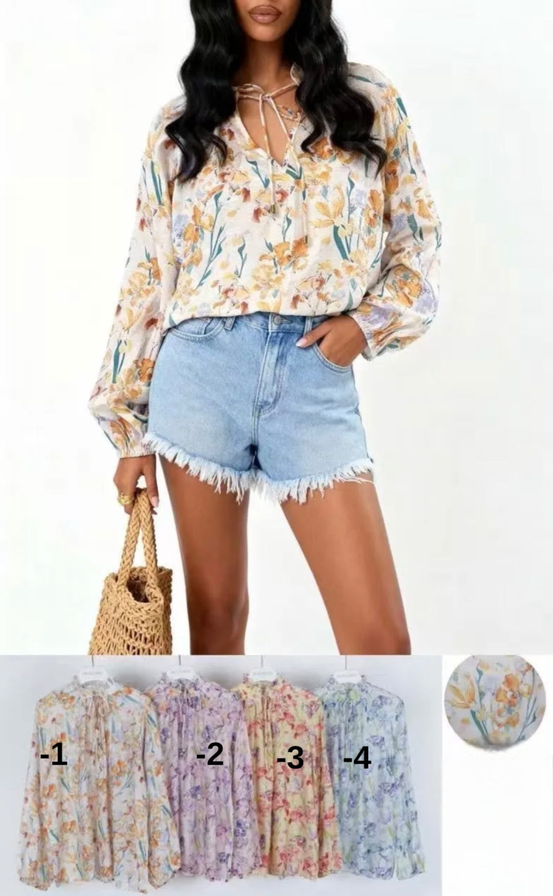 Camicia floreale vari colori - R.a. Boutique