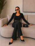 Tuta push up nero lurex - R.a. Boutique
