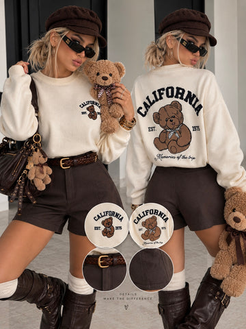Maglioncino California Teddy Panna - R.a. Boutique