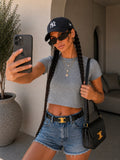 T-shirt crop in cotone vari colori - R.a. Boutique