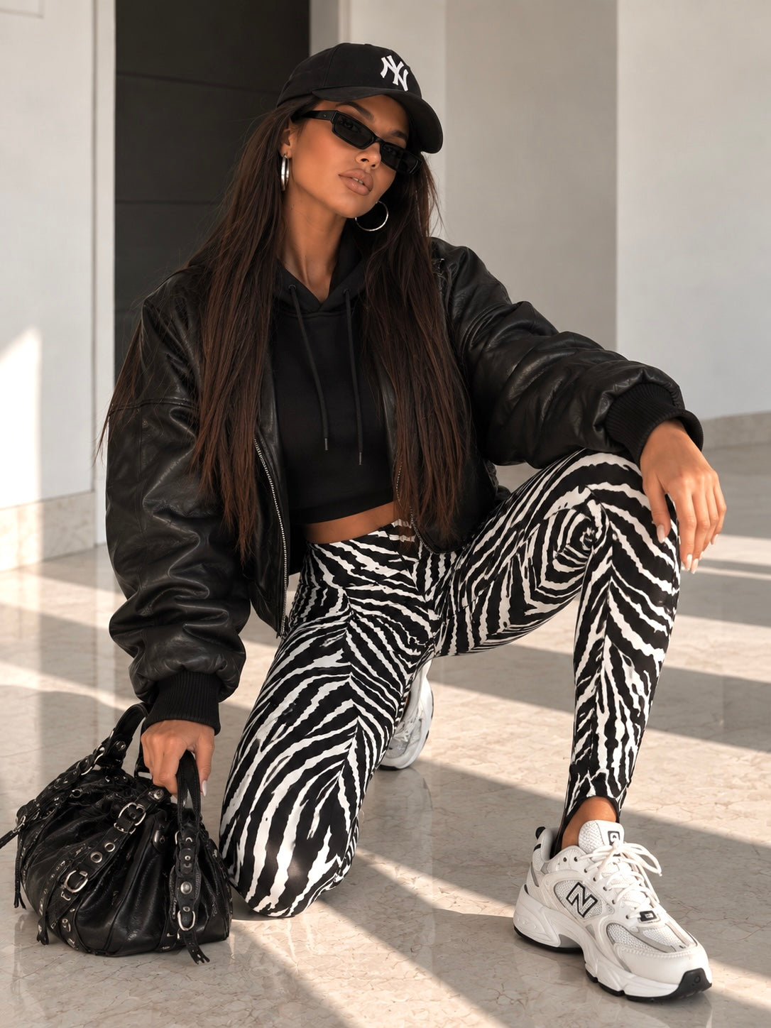 Leggings Zebrati con Staffa - R.a. Boutique
