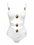 Bikini due pezzi body più gonna bianco - R.a. Boutique