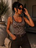 Canotta animalier mesh leopardata - R.a. Boutique