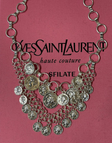 Collana double medaglie argento