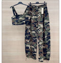 Completo pantalone e top camouflage - R.a. Boutique