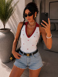 Body con fiocchetti e colletto - R.a. Boutique