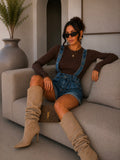 Salopette in jeans corta - R.a. Boutique
