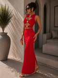 Completo Cut-Out con sole rosso - R.a. Boutique