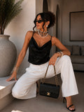 Top paillettes drappeggiato con spalline - R.a. Boutique