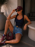 Body a costine con fiocchetti ricamati - R.a. Boutique