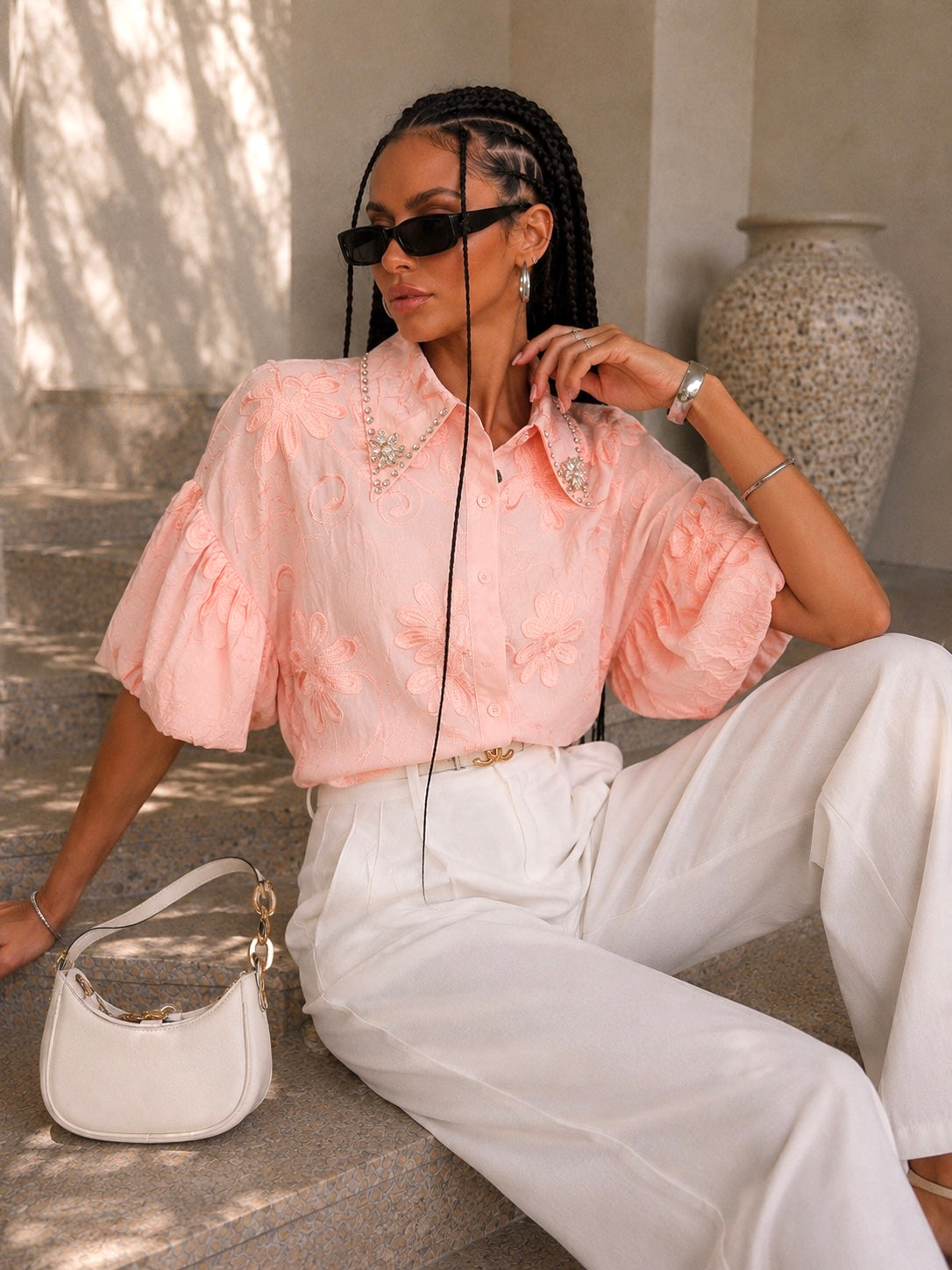 Camicia Ricamata Jewel - R.a. Boutique