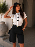 Camicia con fiocchi decorativi - R.a. Boutique