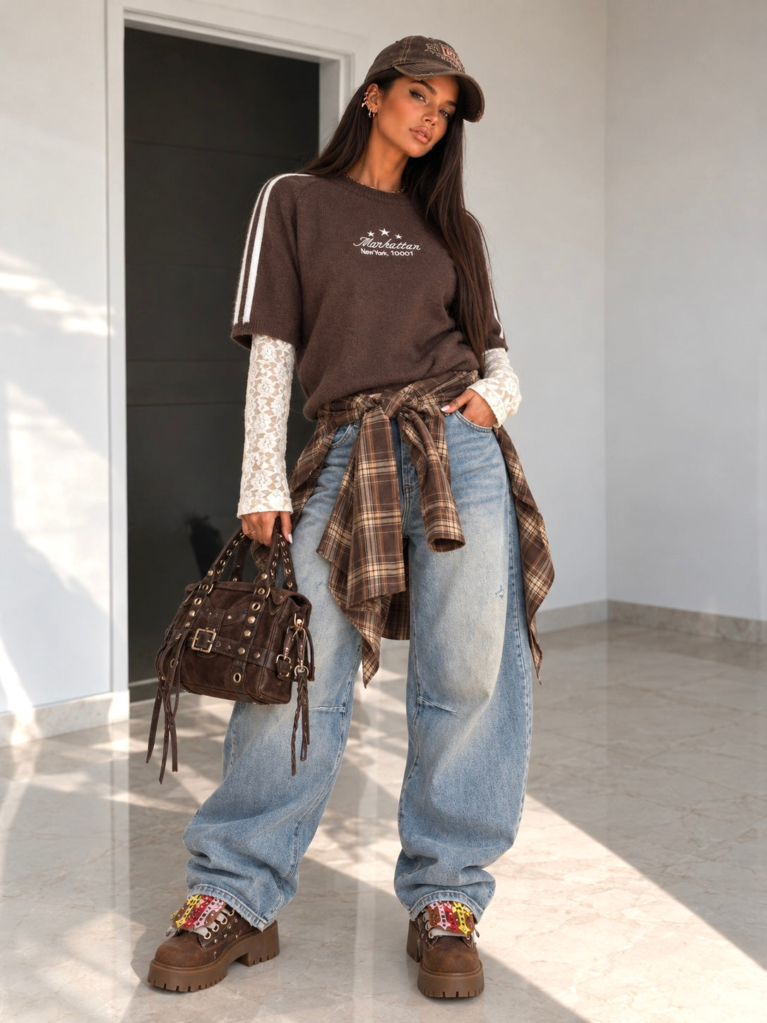 Jeans con cintura a bandana - R.a. Boutique